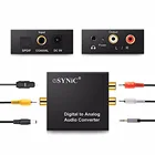 Преобразователь Toslink, коаксиальный, оптоволоконный, цифровой разъем AUX 3,5 мм, RCA, LR, SPDIF, аудиодекодер, усилитель