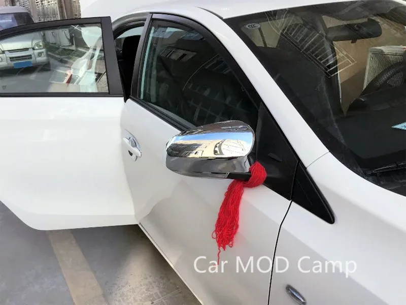 Для Toyota Vios Yaris седан 2014 2017 ABS хромированная крышка зеркала заднего вида боковое