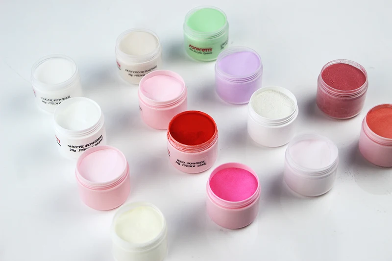 Acrilico Unha 20 г акриловый порошок акриловый лак для ногтей для Nagels Akrilik белый Akryl розовый прозрачный Polvo Poudre acryl ique Pour Ongle