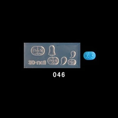 046 134 узоров 3D акриловые формы для украшения ногтей силиконовые формы для дизайна ногтей шаблоны шаблон формы декор для ногтей, салон DIY дизайн - Цвет: 046