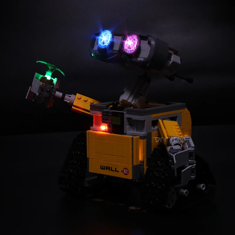 Светодиодная лампа для Lego 21303 16003 Idea lego Robot WALL E Eyes мигающий свет строительные блоки