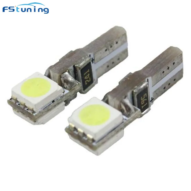 FSTUNING T5 2SMD 5050 приборная лампа панель с предупреждающим индикатором 12 В