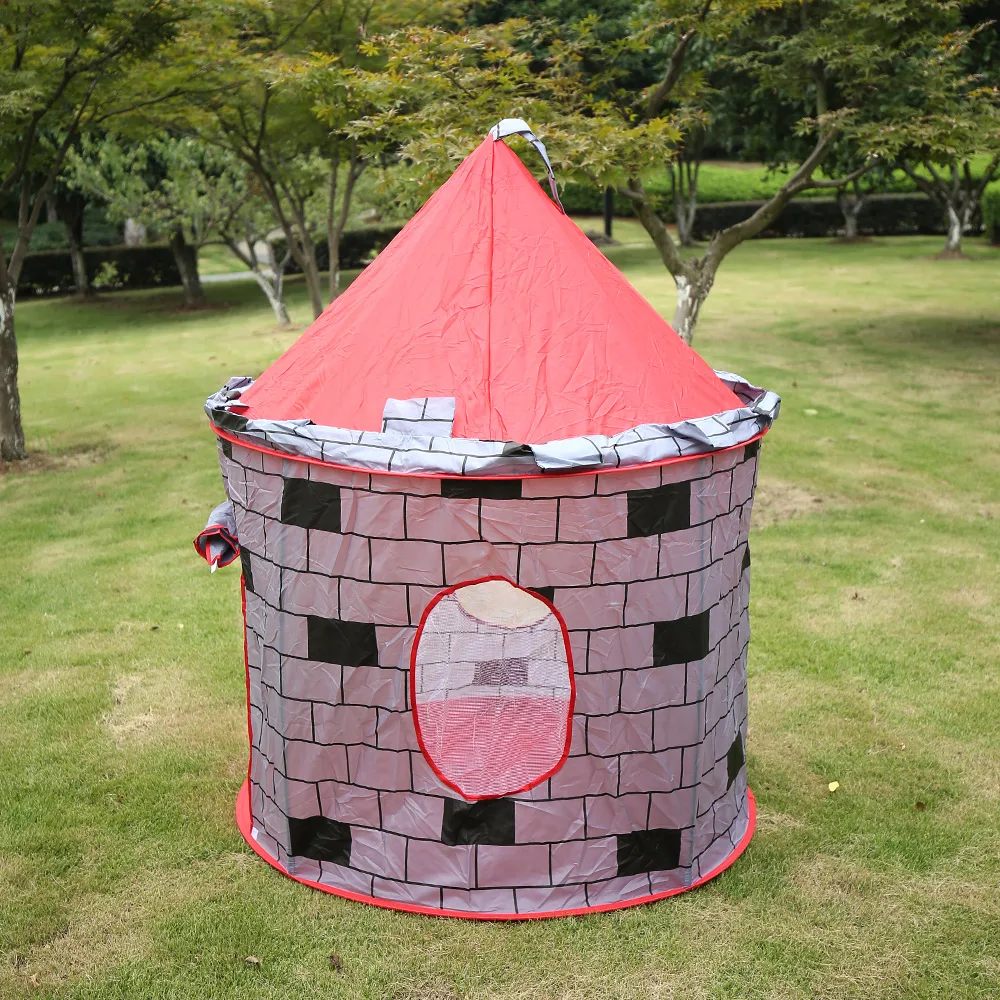 4 цвета, Игровая палатка, портативная складная палатка Tipi Prince, складная палатка для мальчиков, замок, игровой домик, детские подарки, уличные игрушечные палатки