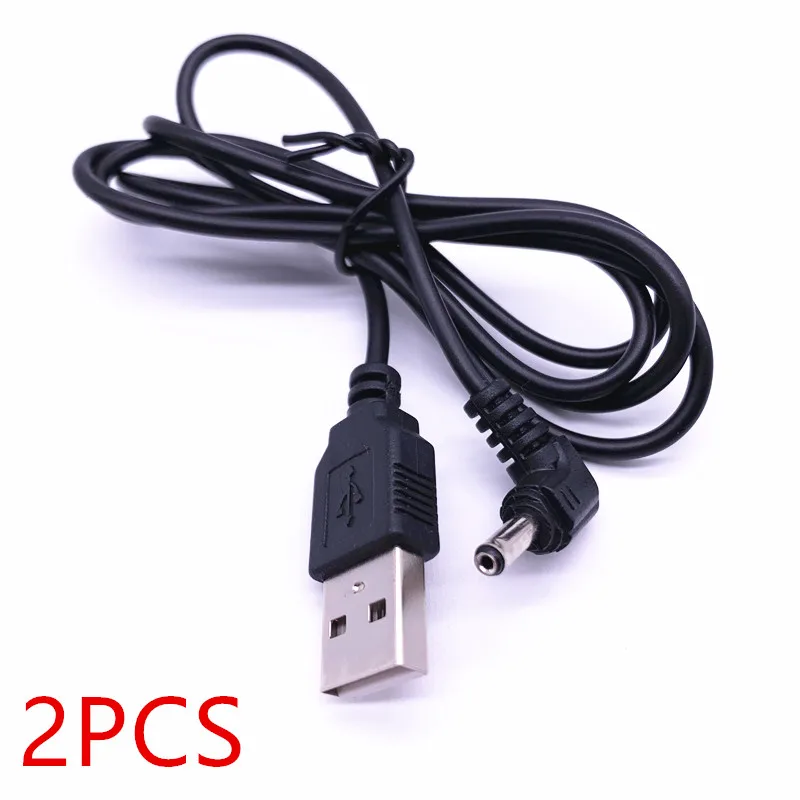 Белый/черный 90 Угол ПК USB папа до 5 В DC 3 мм X 1 35 баррель разъем Кабель питания Шнур