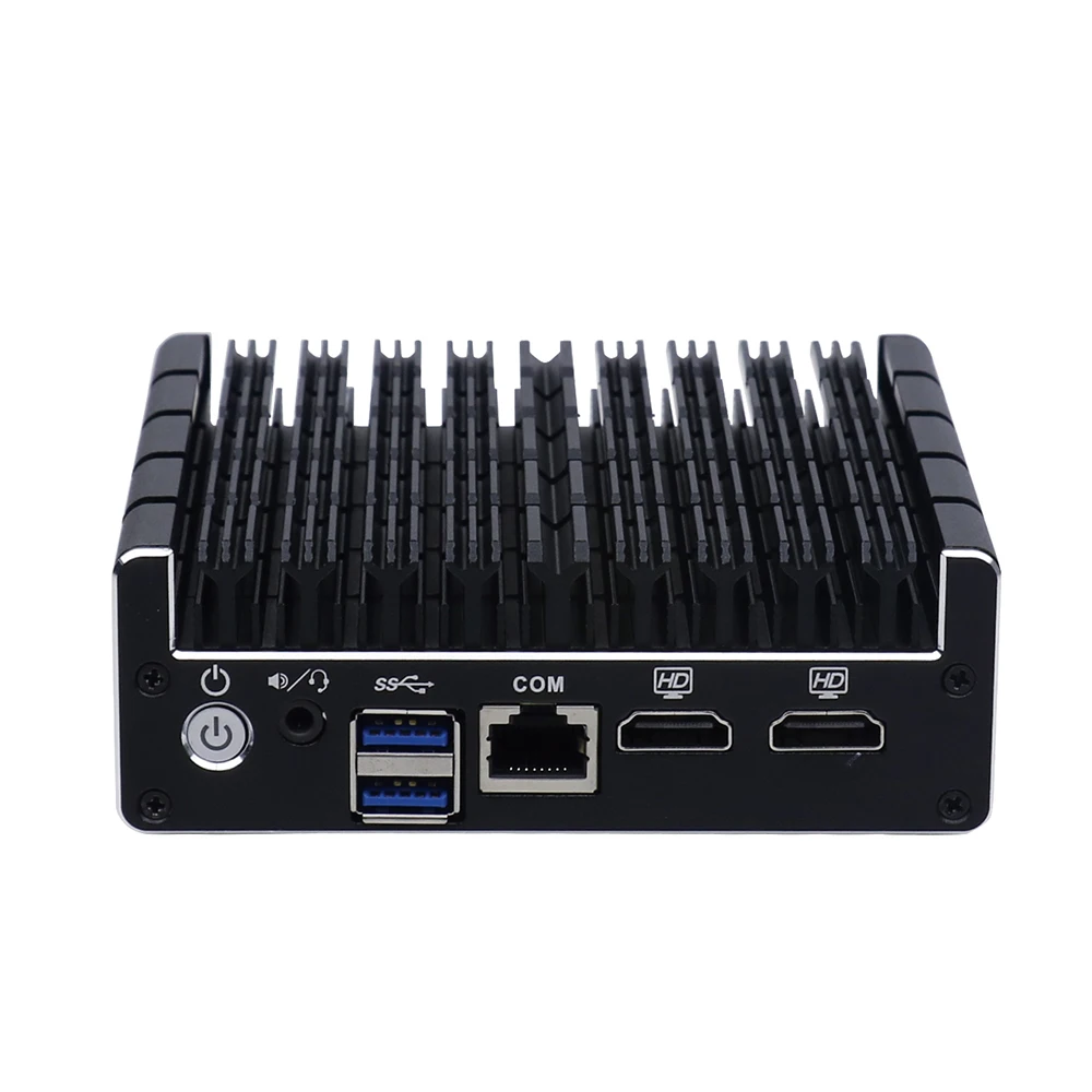 Kingdel мини пк Quad Core HTPC 4 * LAN 2 HDMI 1 COM intel Celeron J3160 неттоп компьютер Pfsense AES NI Micro PC windows 7