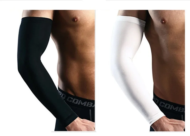

Ice Fabric Breathable UV Protection Running Arm Sleeves Fitness Basketball Sleeve Sport Cycling Outdoor Arm Warmers Cycling Cuff
