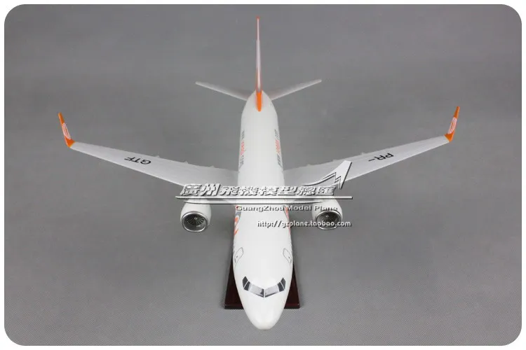 40 см Boeing 737 Бразилия гол с трёхмерными чертёжами авиакомпаний B737 800 PR GTF самолет