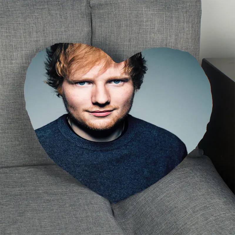 4 Новое поступление заказной Ed Sheeran Наволочка на молнии Обложка ДЕТЕКТИВНАЯ подушка в форме сердечка крышка спальня свадебное украшение - Цвет: 4