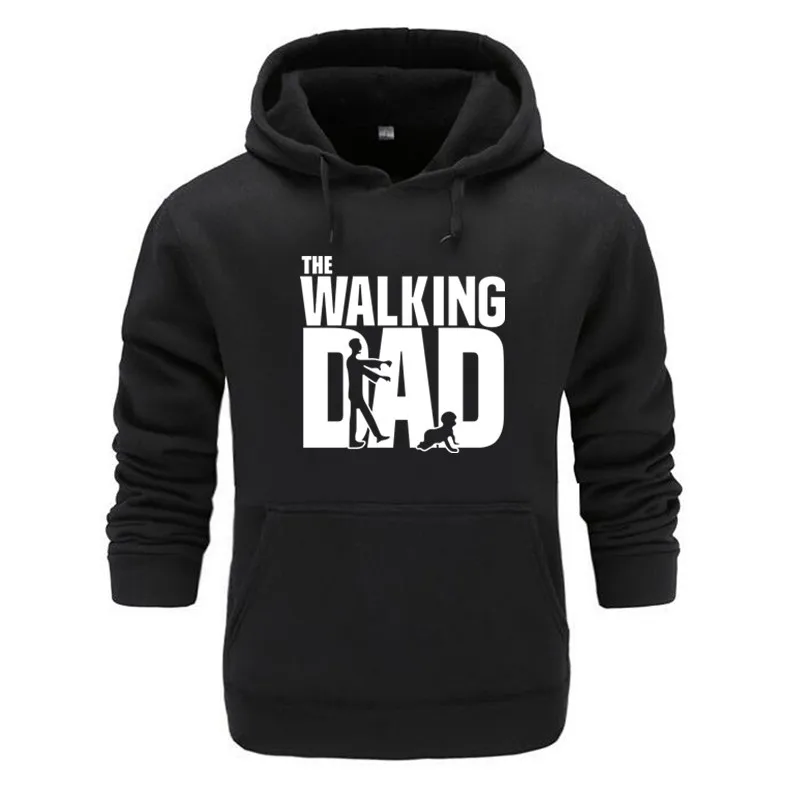 

The Walking Dad hoodies Men Hip Hop Fashion Streetwear Hoodie Trend Sweatshirt Hip Hop Black Hoodie Male Plus Size M-XXXL