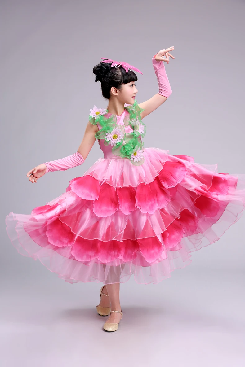 Children's performance clothing atmospheric opening dance skirts Spanish costumes show | Тематическая одежда и