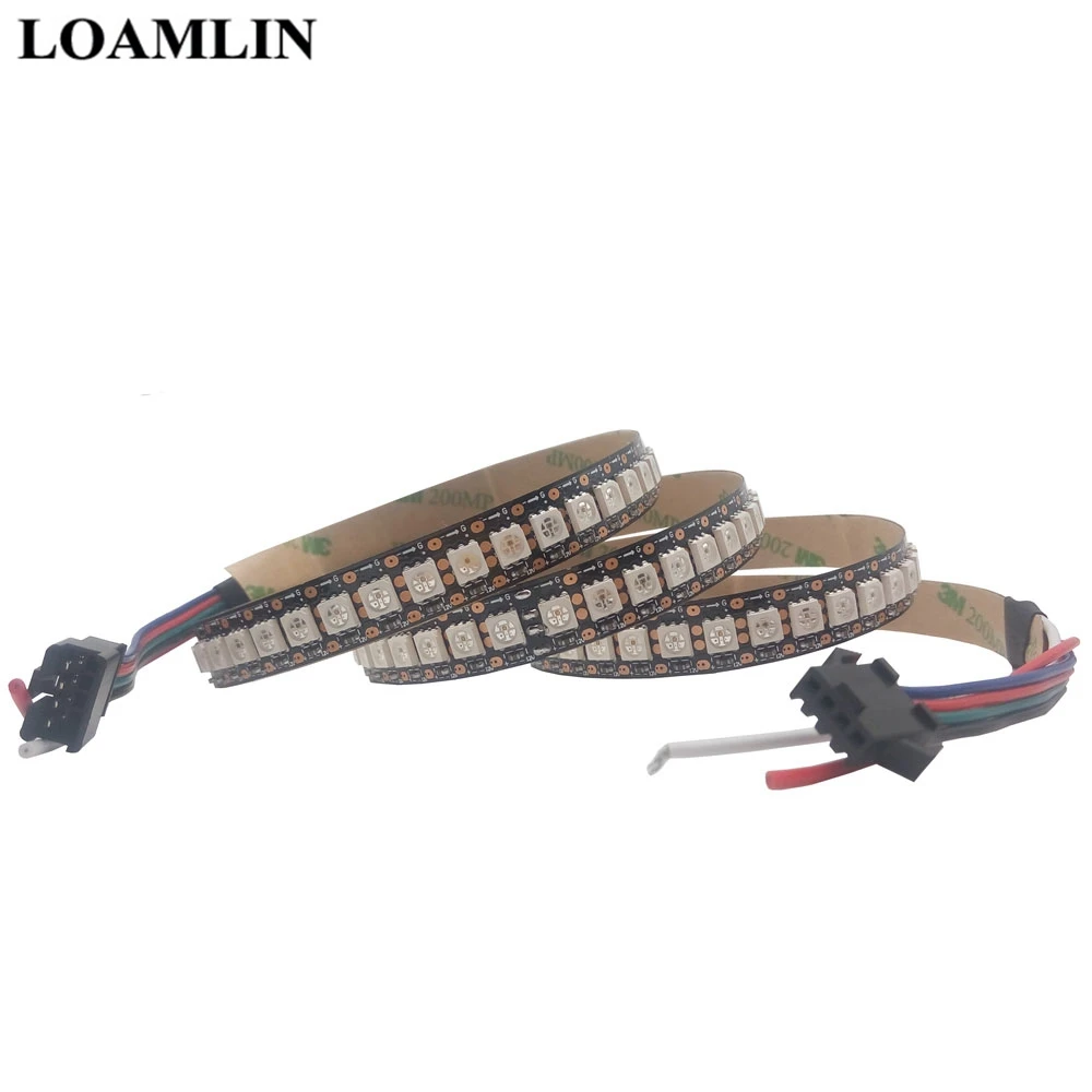 GS8208 8208 5050SMD RGB Пиксельная лента Адресуемая 30/60/144 пикселей/светодиодов/m