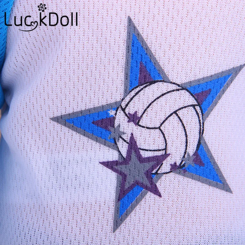 LUCKDOLL 4 Футбольная форма и спортивная одежда размер 18 дюймов американский 43 см