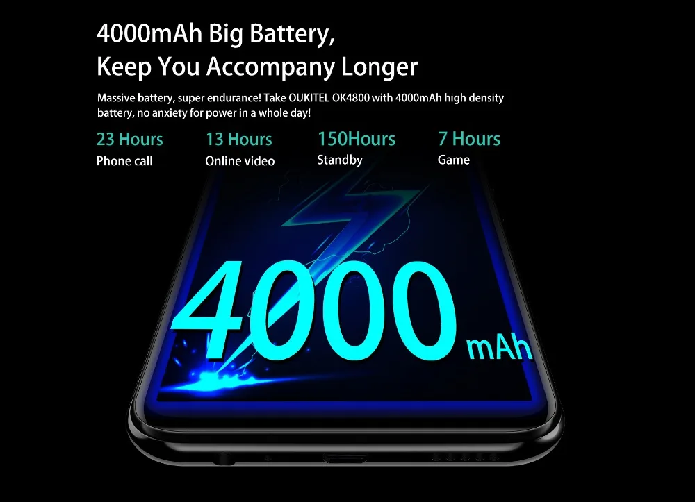 Oukitel Y4800 Android 9,0 48mp+ 5mp двойная камера заднего вида 4000mAh 6GB+ 128GB 6,3 ”FHD+ дисплей 9 V/2A Flash Charege глобальная версия