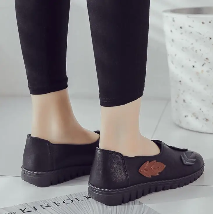 Женские кожаные туфли на плоской подошве XDA повседневные ручной работы с мягкой