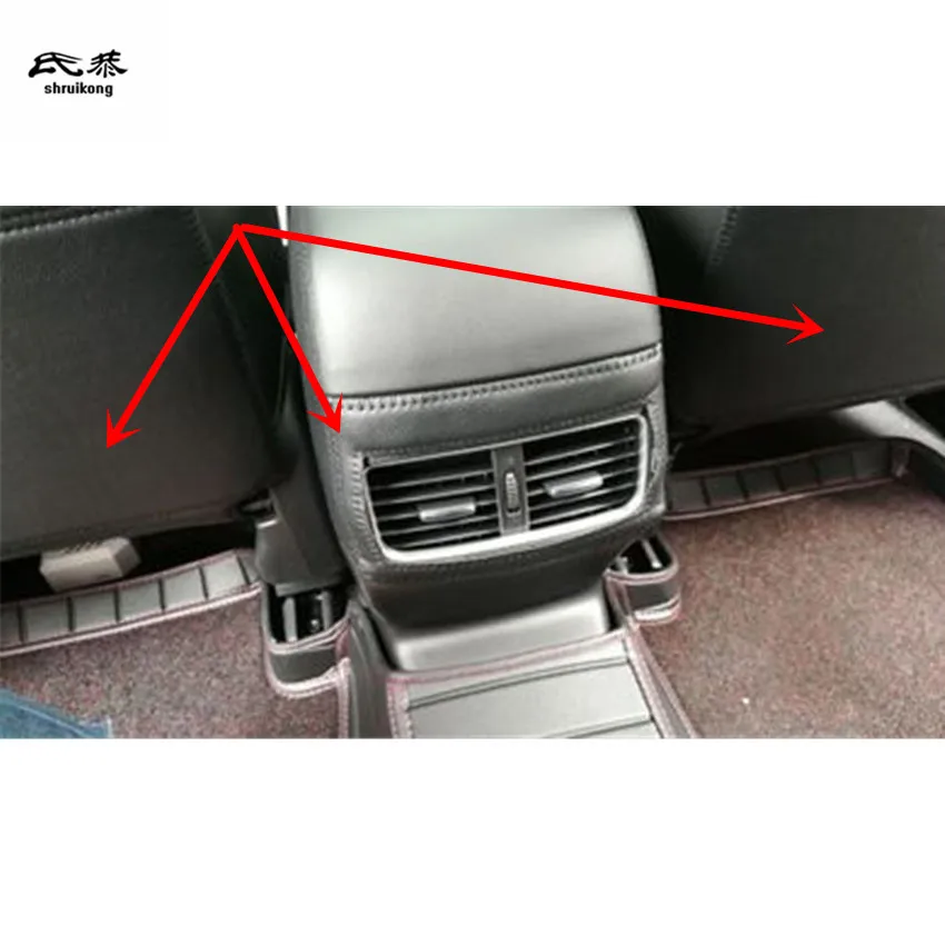 

3pcs/lot PU leather Seat and rear air conditioning outlet protection kick cover for 2013-2018 Mazda CX5 CX 5 CX-5