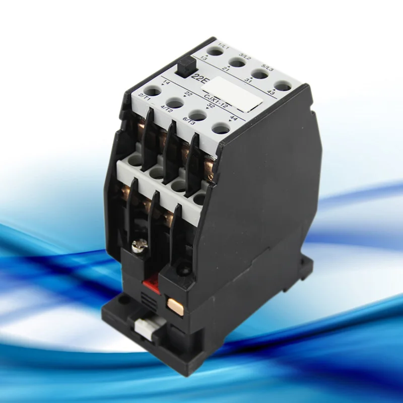 CJX1 22/22 3TB43 контактор переменного тока на DIN рейке 2NO 2NC 12V/24V/36V/48V/110V/127V/220V/380V 22A 50 Гц/60