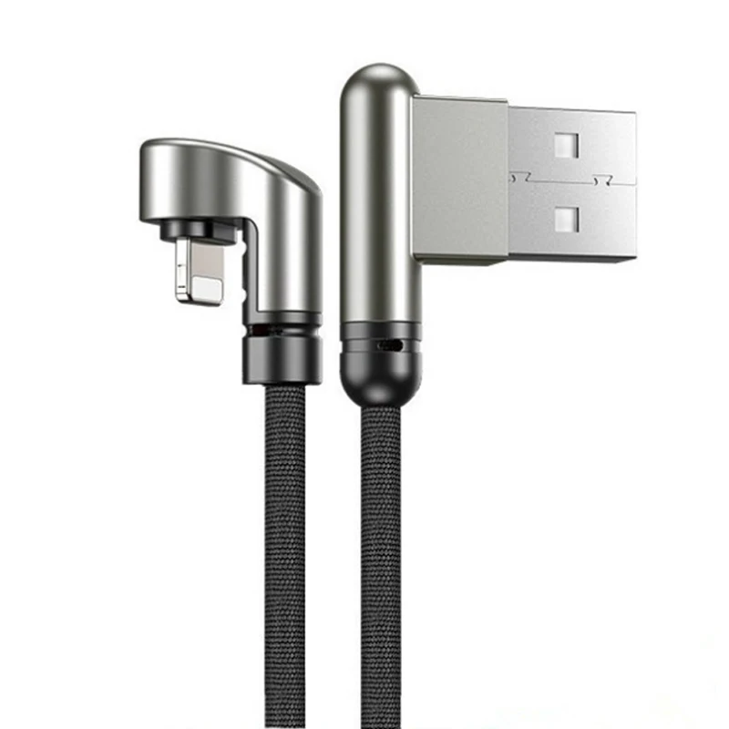 Black ACCEZZ Lighting usb кабель для зарядки и синхронизации данных для IPhone X XS XR кабели быстрой зарядки для Apple Phone6 6S 7 8 SE Plus шнур зарядного устройства - Цвет: Black