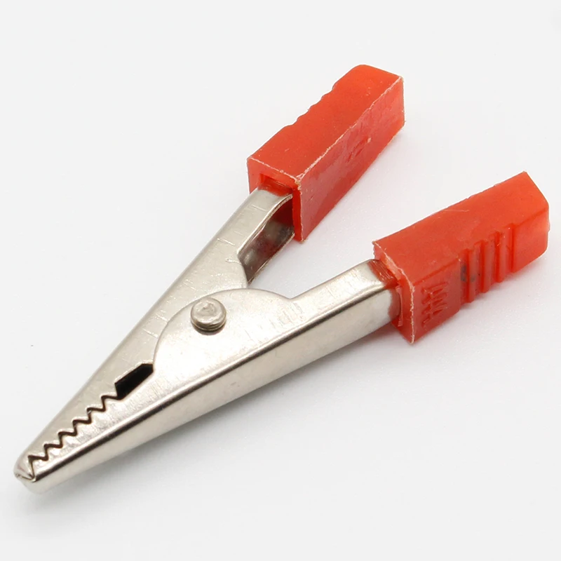 10 шт. 5 см красный + черный новый электрический инструмент крокодил зажим для