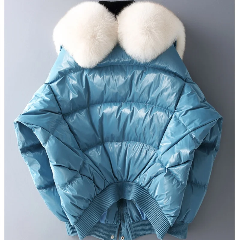 2018 New Winter Large Size Warm Short Women Down Jacket Fashion Treny Temperament Fur Colar Thicken Solid Duck Coat LF329 | Женская