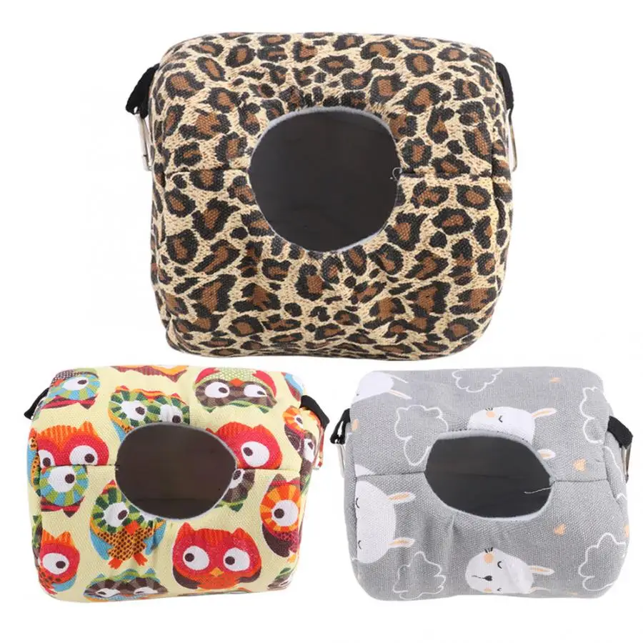 Хомяк дом клетка хомяк ветрозащитный Теплый Гамак висячая Свинг кровать пещера