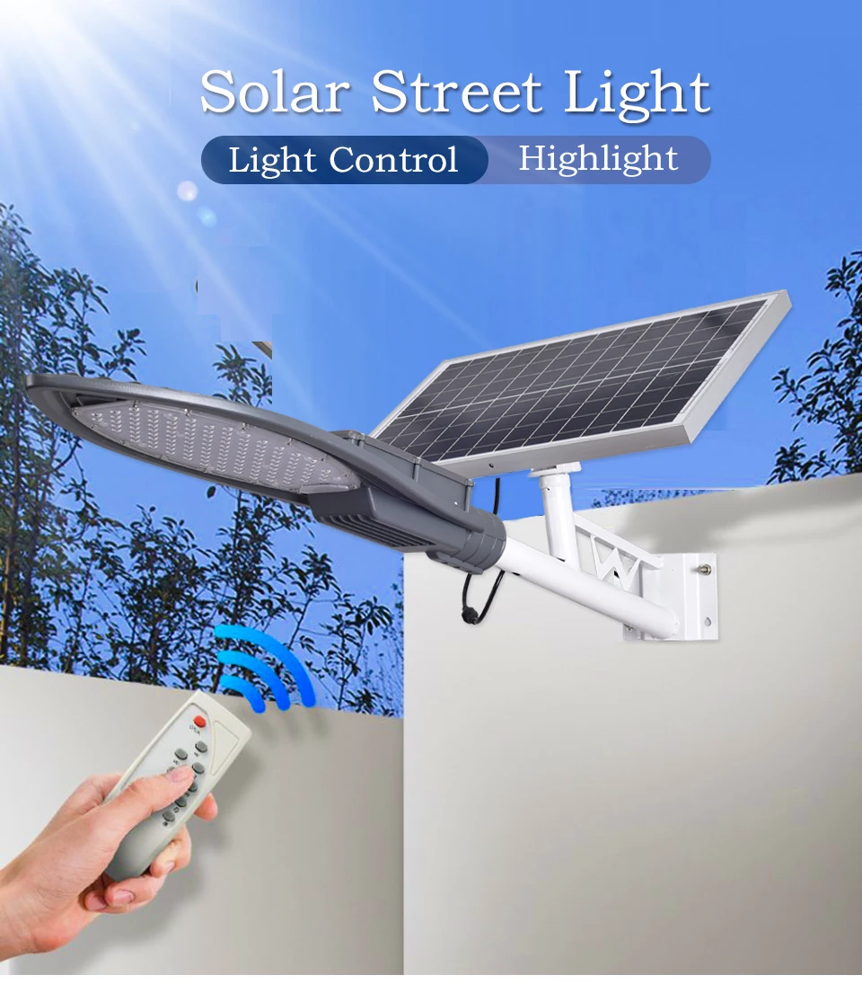 Solar Lamp Outdoor Lighting led street light Plaza Waterproof 30W-150W 12V Led Solar Light For Garden Parking lot Pole Light