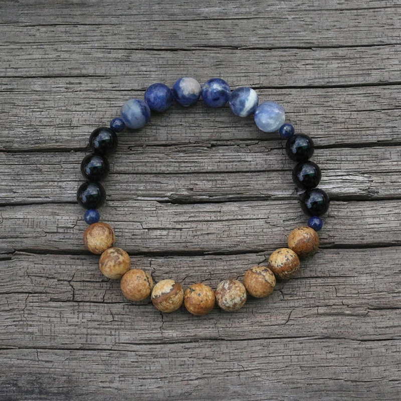 Бусины из натурального камня 8 мм оникс кальдалит искусственная яшма духовные