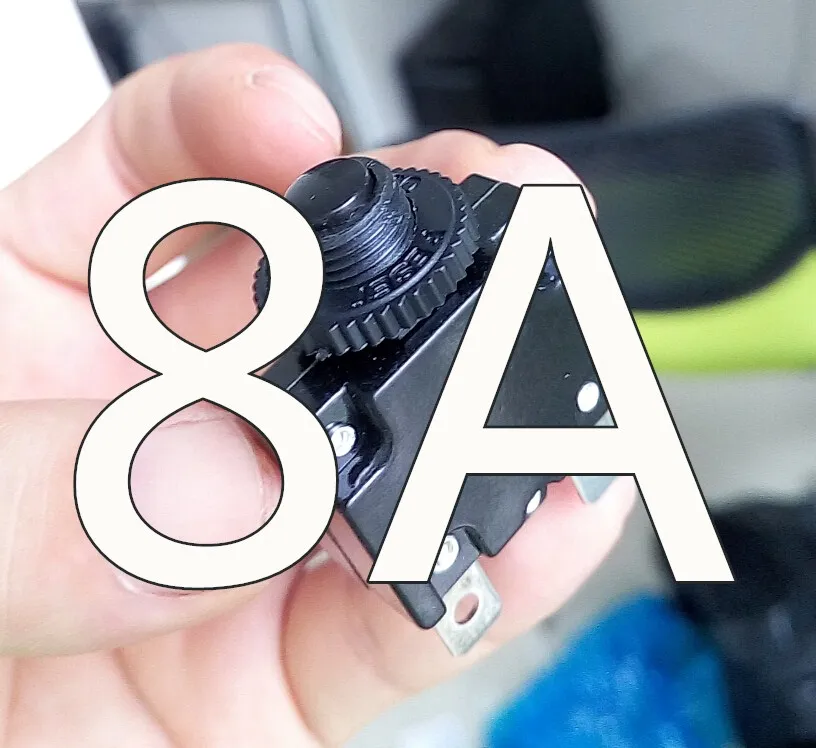 8A Тепловой выключатель автоматический выключатель защита от перегрузки 3A, 4A, 5A, 6A, 7A, 7.5A, 8A, 10A, 15A, 18A, 20A, 25A, 30A переключатель перегрузки - Цвет: 8A