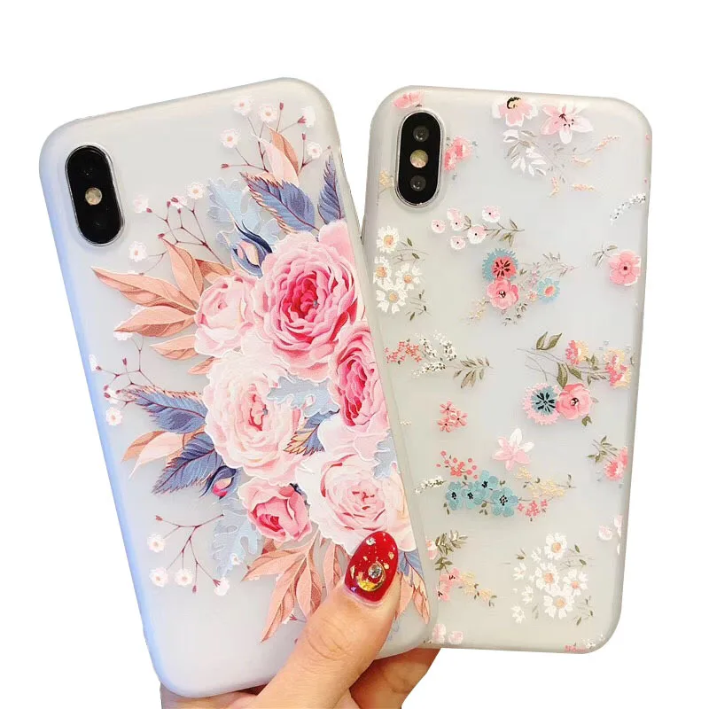3D цветок чехол для Samsung Галактики A10 A20 A20E A30 S A40 A50 A60 A70 Мягкий силиконовый телефона