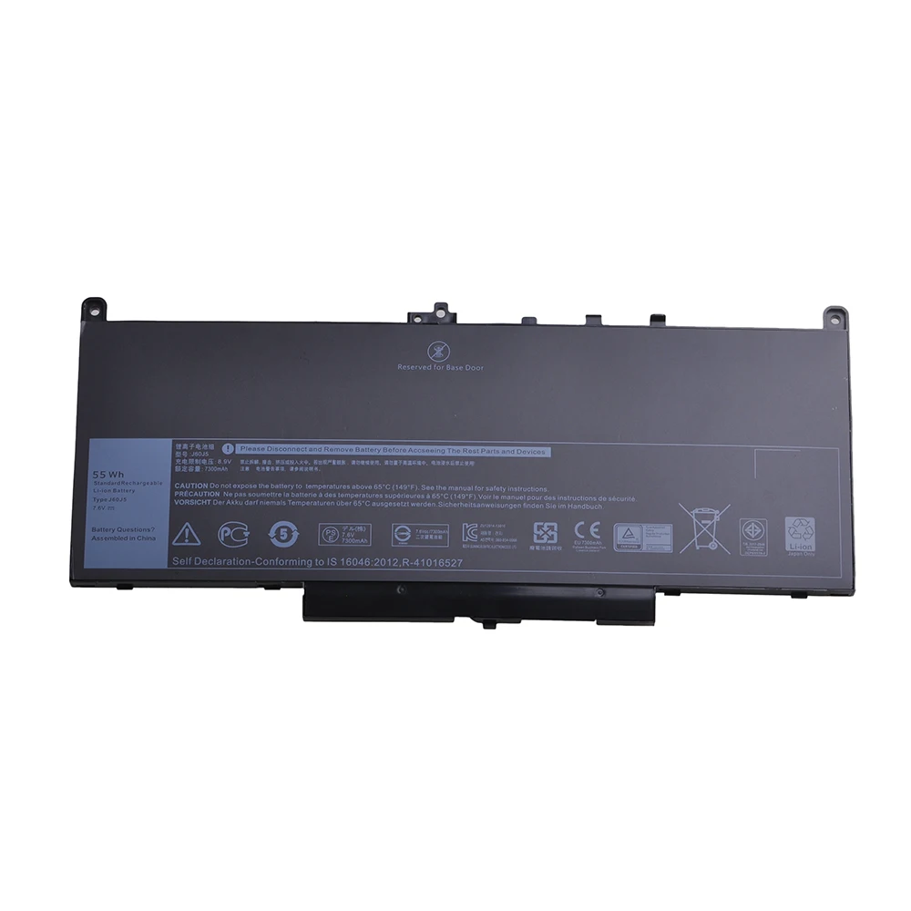 Сменный аккумулятор J60J5 для ноутбука Dell Latitude E7270 E7470 Series Notebook R1V85 451-BBSX 451-BBSY 451-BBSU MC34Y