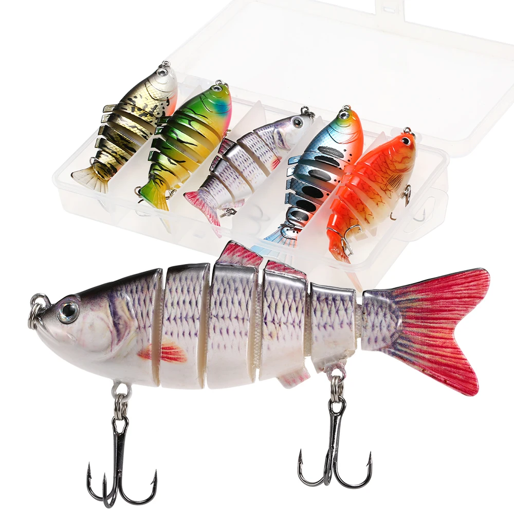 LIXADA 5 шт. рыболовные приманки снасти высотой 10 см в комплекте с набором 20 г Swimbait