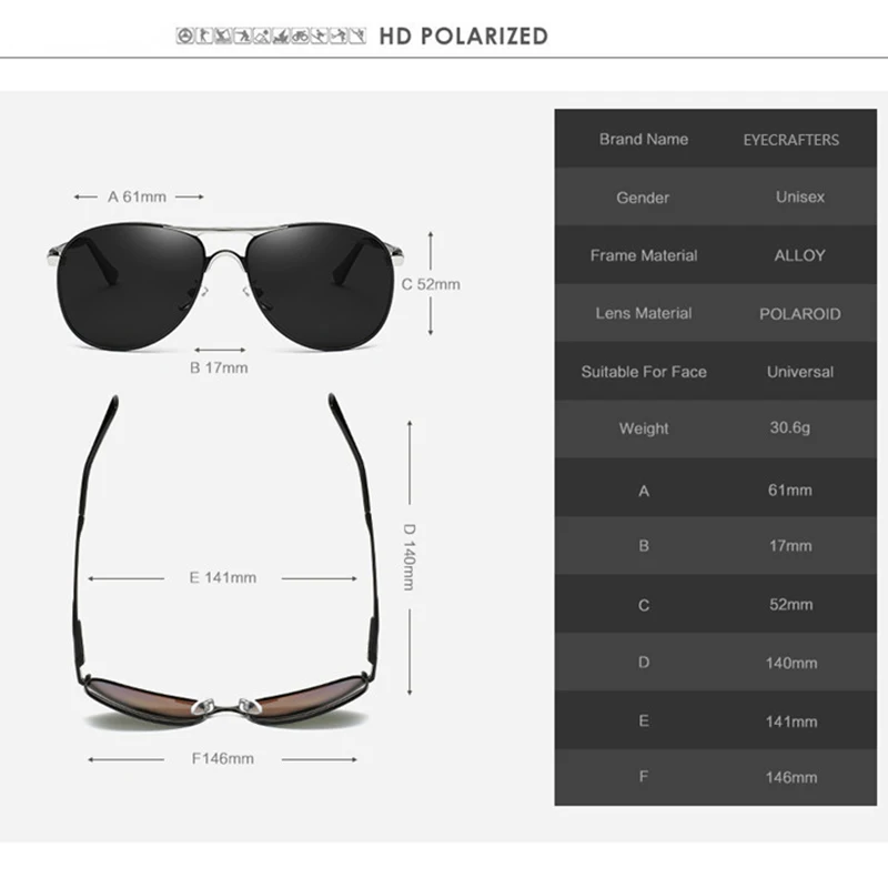 Mens Vintage Aluminum HD Polarized Sunglasses Classic Brand Pilot Sun glasses Coating Lens Driving Fishing Shades For Men/Wome | Аксессуары