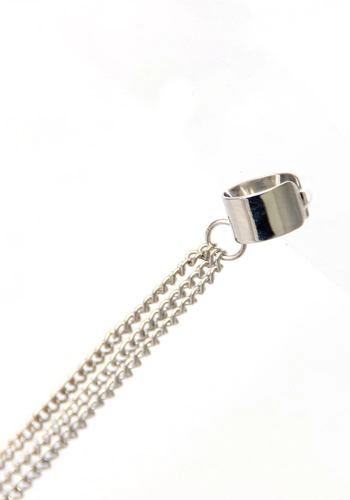 Женские серьги JINSE SGE001 Золотое и серебряное покрытие с длинной цепочкой|earring