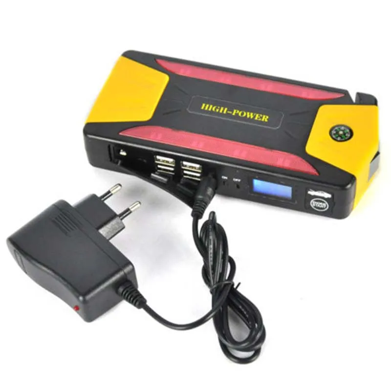 Автомобильный пусковой механизм аварийный источник питания 4USB многофункциональное миниатюрное портативное зарядное устройство для мобильного телефона Автомобильный пусковой стартер бустер пусковой блок Питания AU