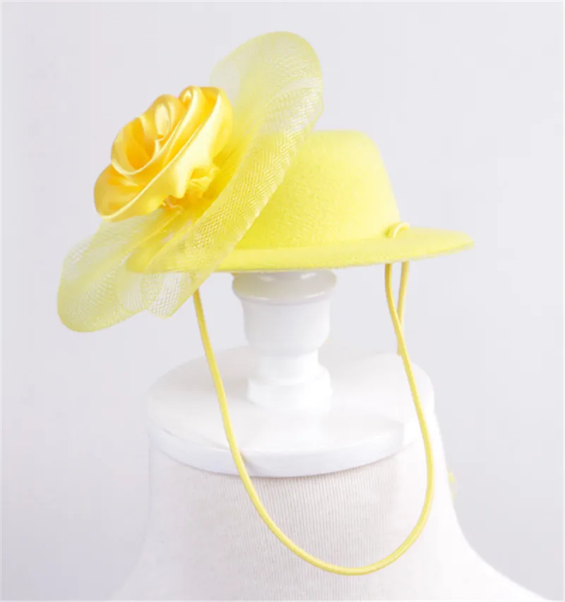 ПЭТ HAT кружевное платье с цветочным рисунком принц Стиль аристократичная шапка