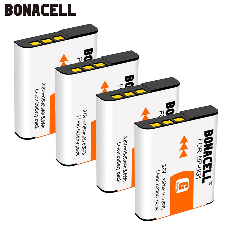 Bonacell 1600 мАч 3 6 в NP BG1 для Sony зарядное устройство DSC W/WX серии T100 T20 H3 H7