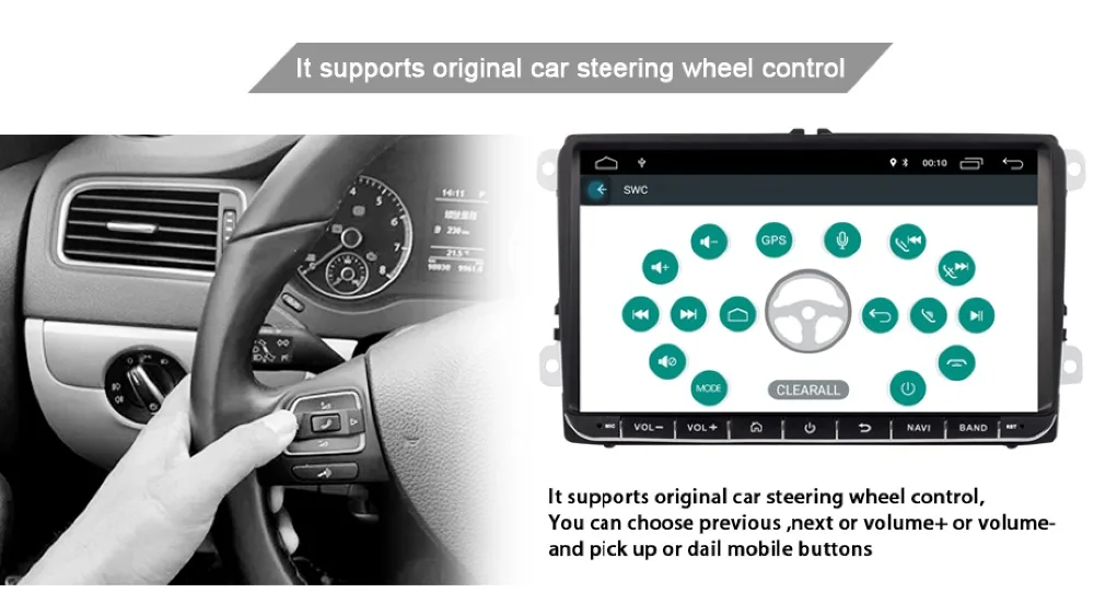 " Android 9,0 автомобильный DVD gps навигатор для VW Volkswagen SKODA GOLF 5 Golf 6 POLO PASSAT B5 B6 JETTA TIGUAN dvd плеер BT RDS