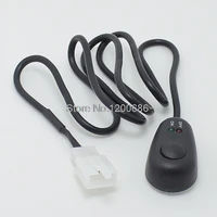 70cm water tear drop shape 12v push button switch wire harness with red green led indicator lights for fog lights