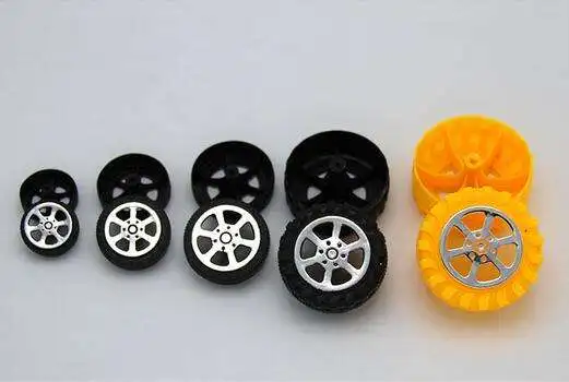 

Toys Plastic Tires Toy Car Wheels Spare Parts Aperture 2mm Axle Tightly Matched Diy Small Production Remote Control Wheel 2021