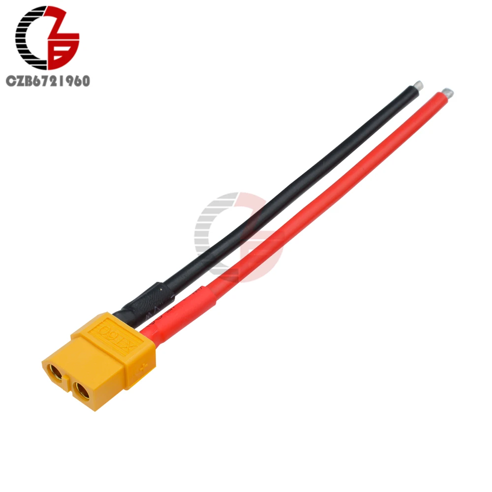 XT60 Разъем гнездо с корпусом 10 см силиконовый провод 14AWG|female connector|female wire connectorfemale