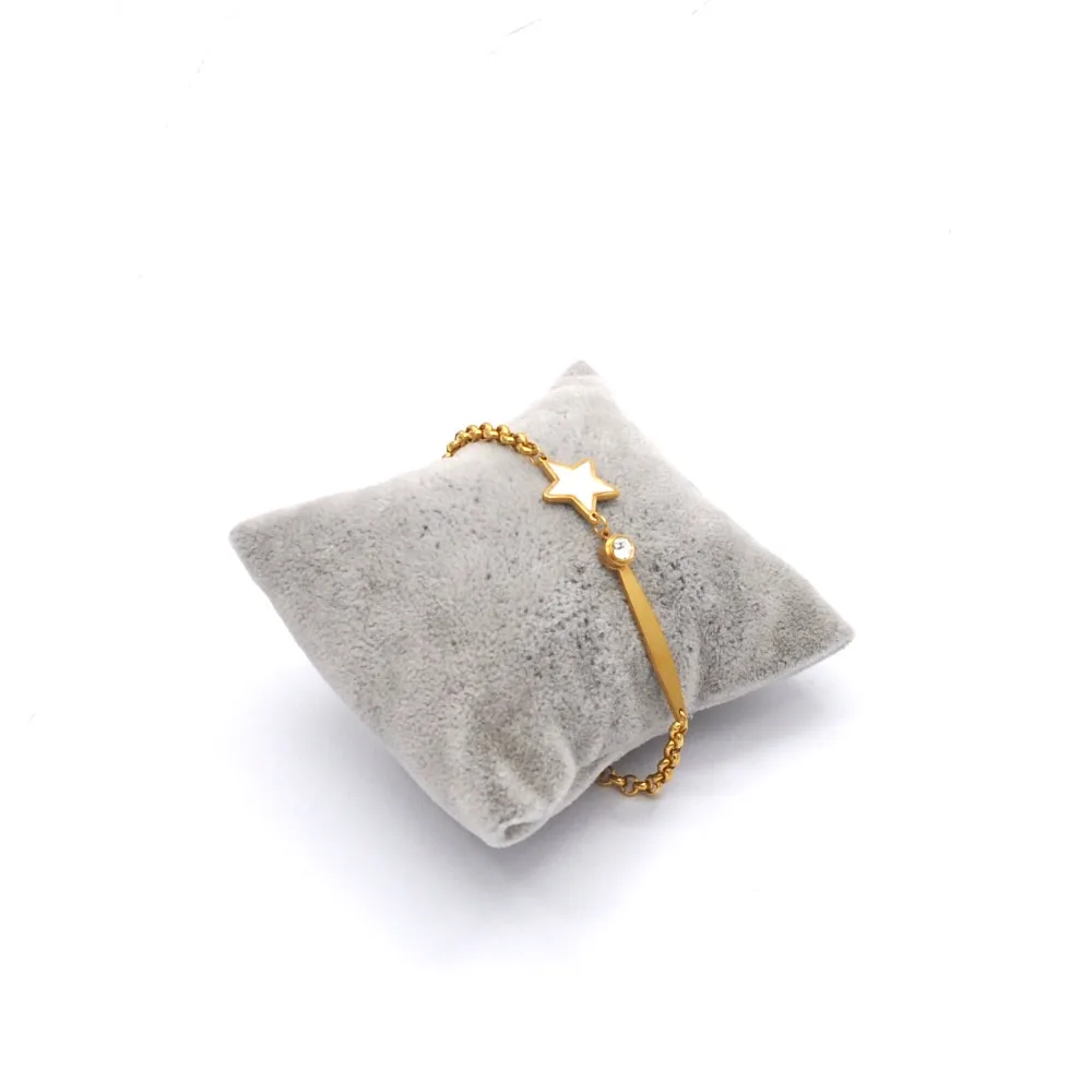 Для женщин Нежный bijoux Оптовая нержавеющая ювелирный стальной браслет золото