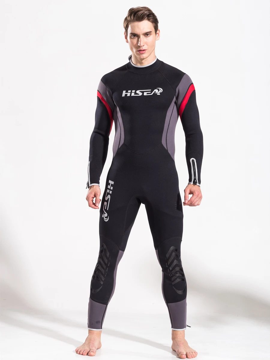 Новейший мужской неопреновый гидрокостюм для дайвинга Hisea 2 5 мм купальный