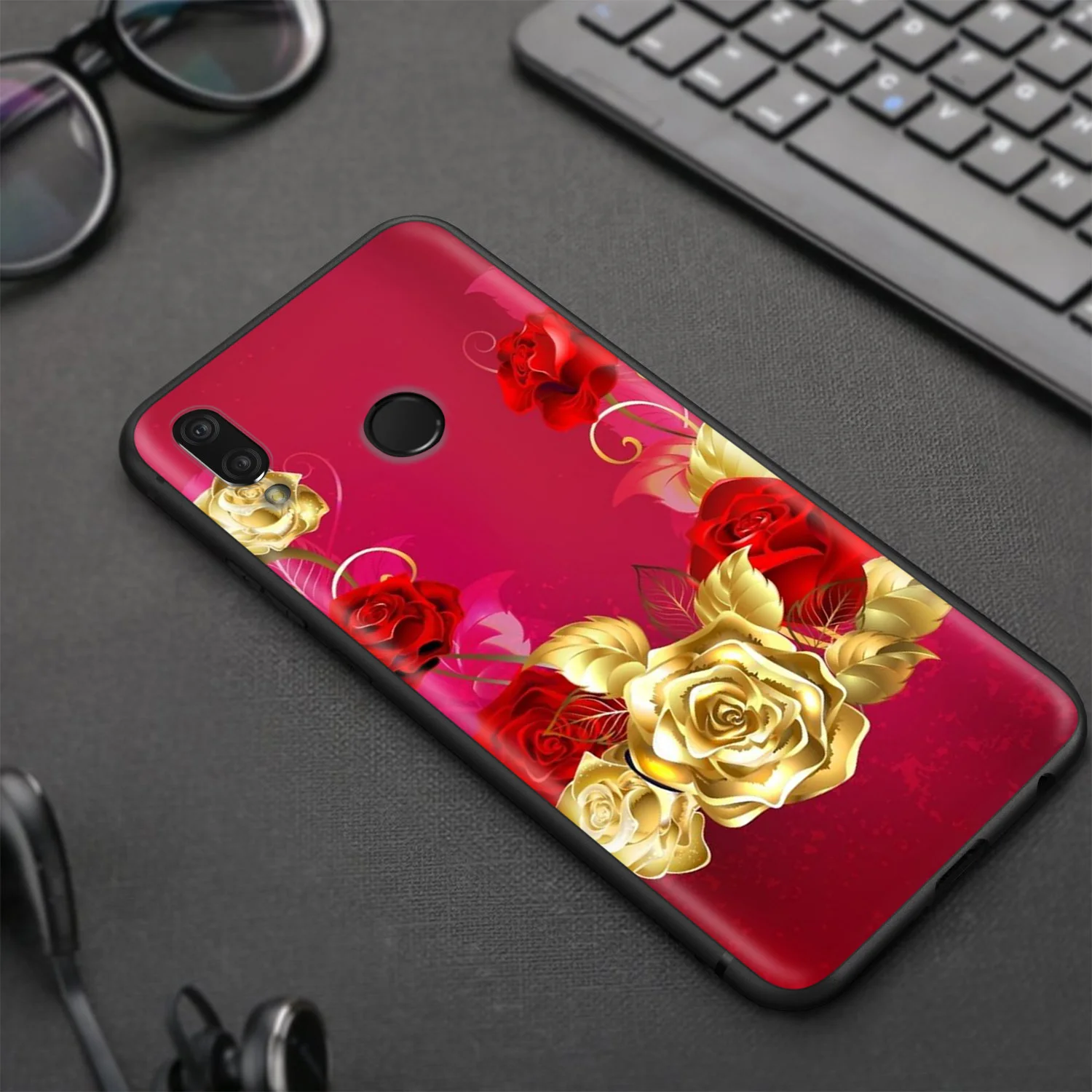 Чехол Lavaza с изображением розовых золотых роз для Huawei P30 P20 P10 P9 P8 Mate 20 10 Pro Lite P Smart