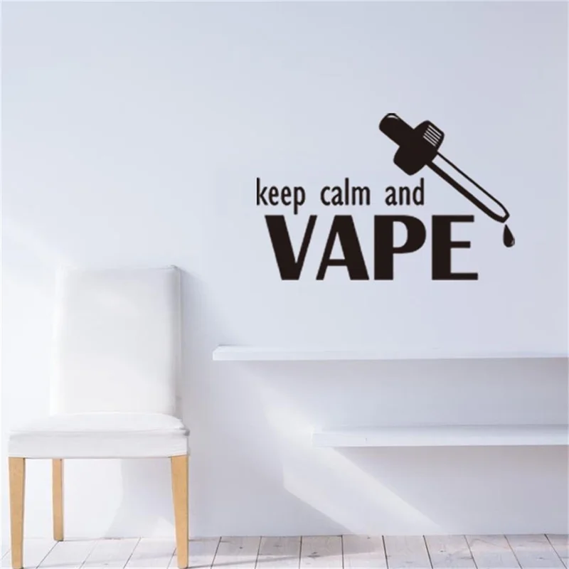 GB509 Keep Calm and Vape мультфильм наклейки на стену для детей номеров домашний Декор