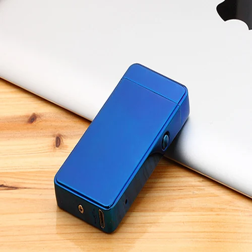 Модные Двойной импульс дуги Металл ультратонкий USB легче творческий зарядки