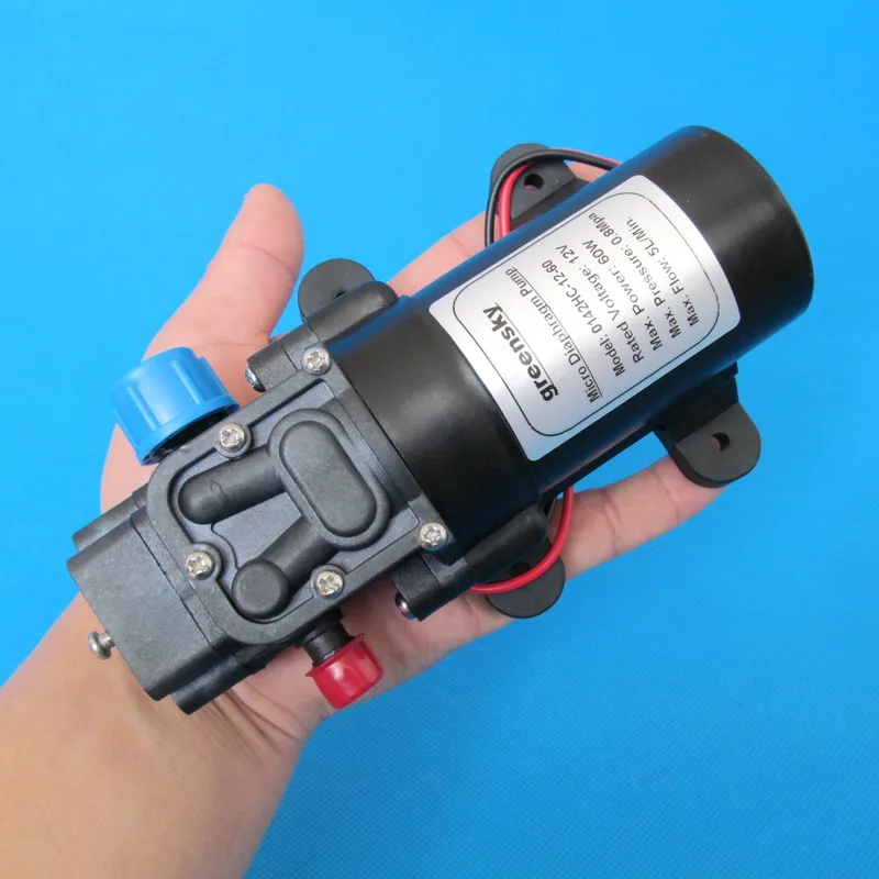 116PSI 5 л/мин DC 60 Вт обратный клапан типа микро мембранный Водяной насос 12 В |