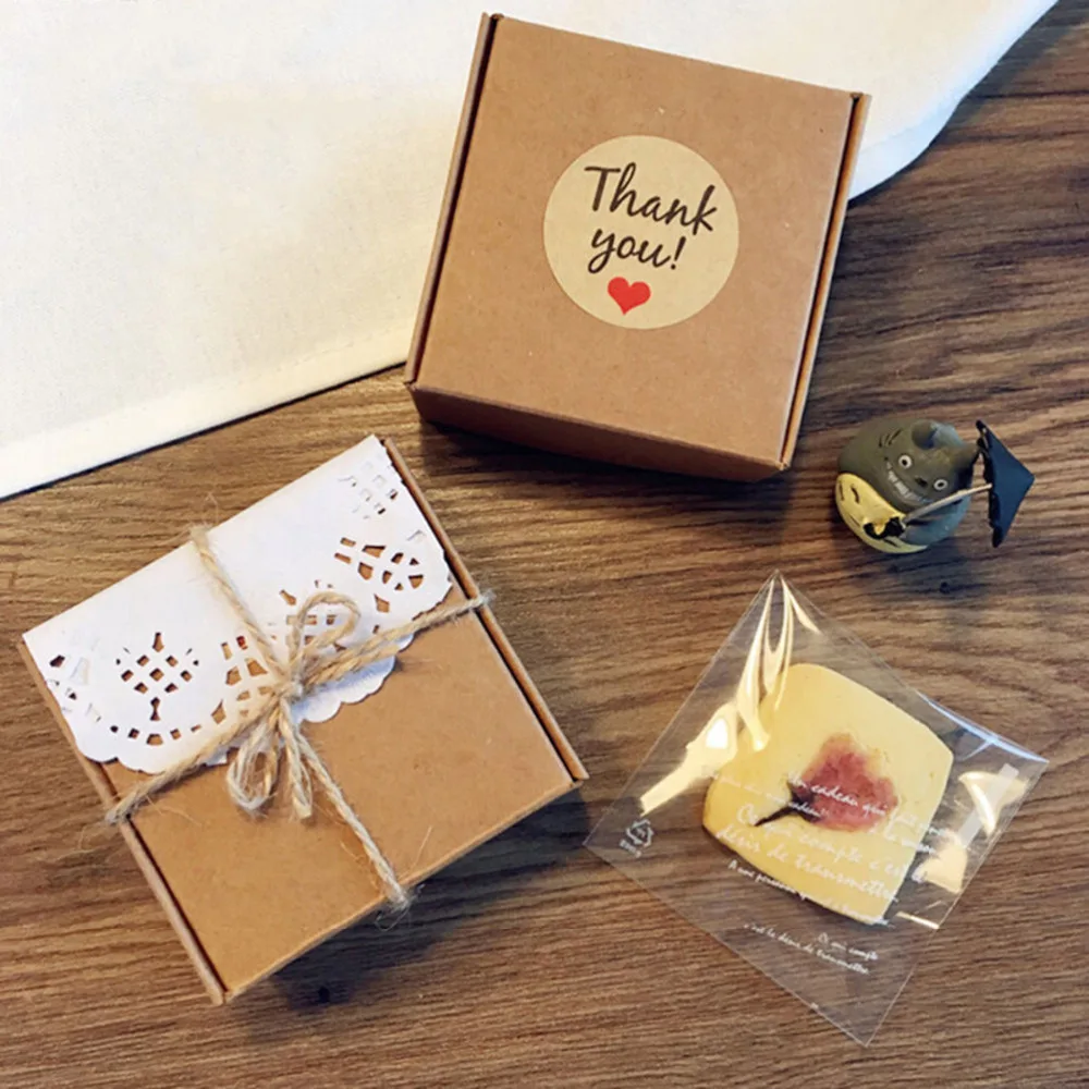 Круглая крафт-бумага в форме сердца Thank you 60 шт. свадебные сувениры аксессуары для