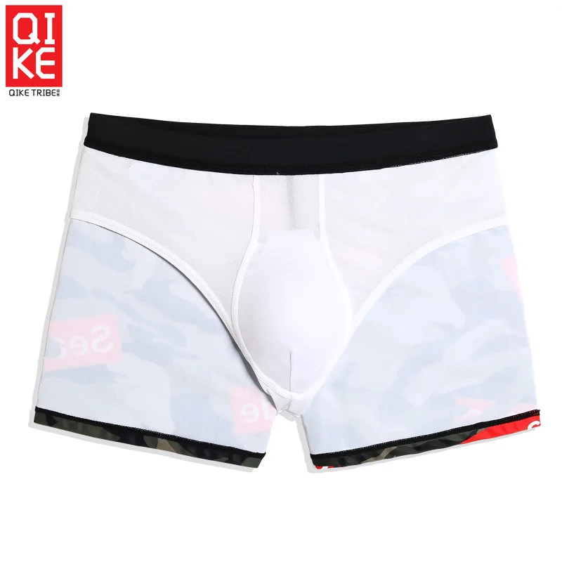 Swimming trunks Summer Men's wear pool shorts sexy bikini plus size swimsuit maillot de bain low waist breathable mesh | Спорт и