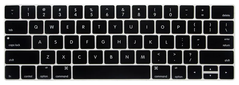 Black Air 11 Силиконовый защитный чехол для клавиатуры для Apple Macbook Pro MAC 13 15 Air 13 мягкие наклейки на клавиатуру 9 цветов - Цвет: Black Air 11