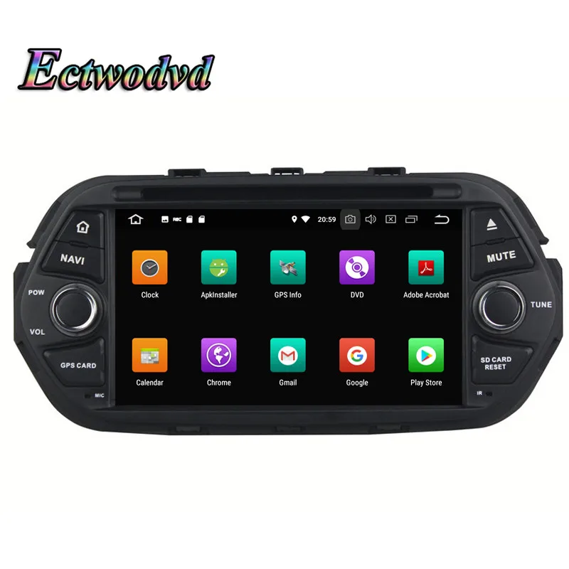 Ectwodvd 4G ram 32G rom Восьмиядерный Android 8 0 автомобильный DVD для Fiat Egea 2016 2017 2018-Радио стерео