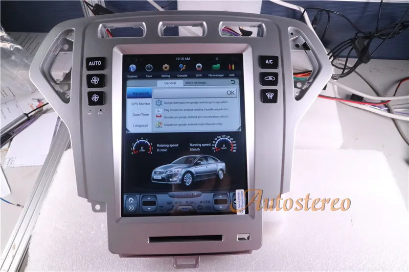 Большой экран Android Tesla стиль автомобильный dvd-плеер gps навигация для Ford Fusion Mondeo 2007 2008 2009 10 стерео головное устройство мультимедиа